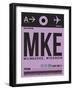 MKE Milwaukee Luggage Tag I-NaxArt-Framed Art Print