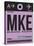 MKE Milwaukee Luggage Tag I-NaxArt-Stretched Canvas