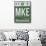 MKE Milwaukee Luggage Tag II-NaxArt-Framed Stretched Canvas displayed on a wall