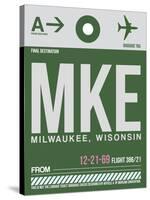 MKE Milwaukee Luggage Tag II-NaxArt-Stretched Canvas