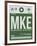 MKE Milwaukee Luggage Tag II-NaxArt-Framed Art Print