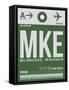 MKE Milwaukee Luggage Tag II-NaxArt-Framed Stretched Canvas