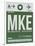 MKE Milwaukee Luggage Tag II-NaxArt-Framed Art Print