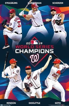 Size: 17 x 21 Washington Nationals 2019 World Series Champions Team Composite Photo Framed