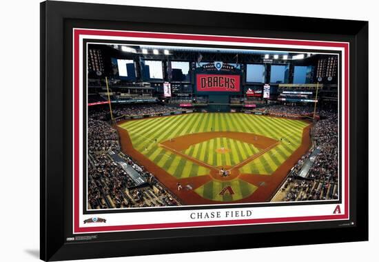 MLB Arizona Diamondbacks - Chase Field 22-Trends International-Framed Poster