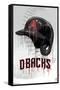 MLB Arizona Diamondbacks - Drip Helmet 22-Trends International-Framed Stretched Canvas