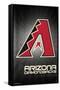 MLB Arizona Diamondbacks - Logo 16-Trends International-Framed Stretched Canvas