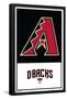 MLB Arizona Diamondbacks - Logo 22-Trends International-Framed Poster