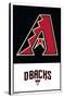 MLB Arizona Diamondbacks - Logo 22-Trends International-Stretched Canvas