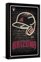 MLB Arizona Diamondbacks - Neon Helmet 23-Trends International-Framed Stretched Canvas