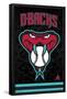 MLB Arizona Diamondbacks - Snake Head Logo-Trends International-Framed Poster
