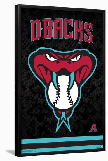 MLB Arizona Diamondbacks - Snake Head Logo-Trends International-Framed Poster