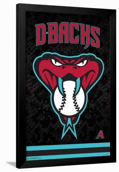 MLB Arizona Diamondbacks - Snake Head Logo-Trends International-Framed Poster