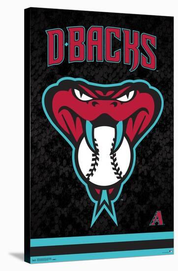 MLB Arizona Diamondbacks - Snake Head Logo-Trends International-Stretched Canvas