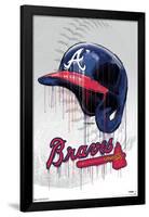 MLB Atlanta Braves - Drip Helmet 20-Trends International-Framed Poster