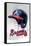 MLB Atlanta Braves - Drip Helmet 20-Trends International-Framed Stretched Canvas