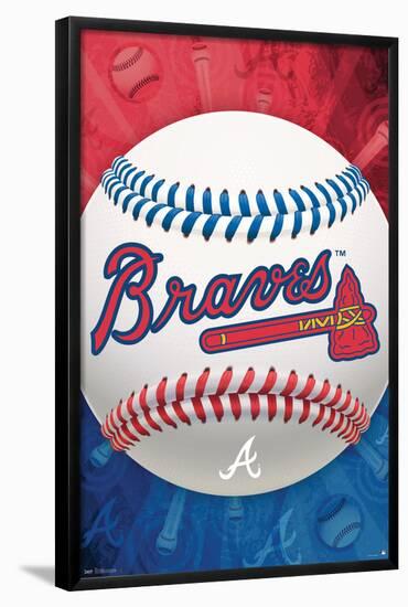 MLB Atlanta Braves - Logo 13-Trends International-Framed Poster