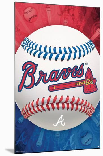 MLB Atlanta Braves - Logo 13-Trends International-Mounted Poster