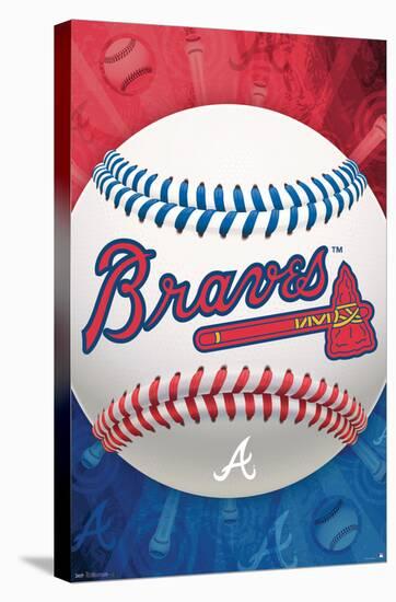 MLB Atlanta Braves - Logo 13-Trends International-Stretched Canvas