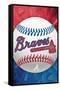 MLB Atlanta Braves - Logo 13-Trends International-Framed Stretched Canvas