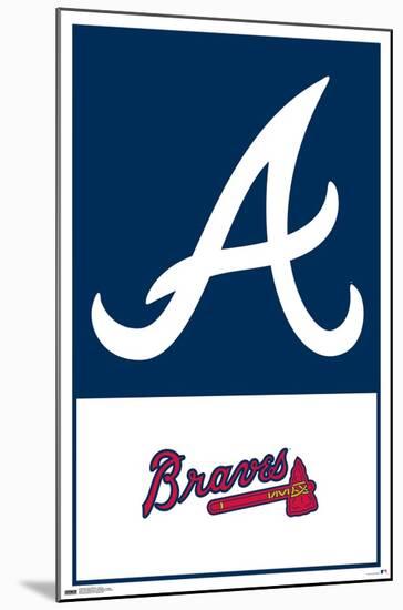MLB Atlanta Braves - Logo 22-Trends International-Mounted Poster
