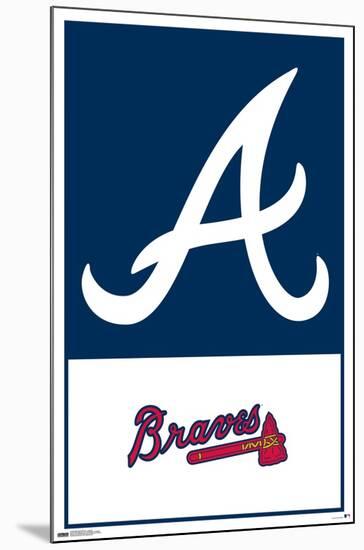 MLB Atlanta Braves - Logo 22-Trends International-Mounted Poster