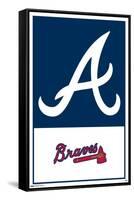 MLB Atlanta Braves - Logo 22-Trends International-Framed Stretched Canvas
