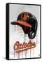 MLB Baltimore Orioles - Drip Helmet 22-Trends International-Framed Stretched Canvas