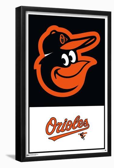 MLB Baltimore Orioles - Logo 22-Trends International-Framed Poster