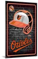 MLB Baltimore Orioles - Neon Helmet 23-Trends International-Mounted Poster