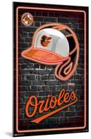 MLB Baltimore Orioles - Neon Helmet 23-Trends International-Mounted Poster