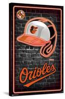 MLB Baltimore Orioles - Neon Helmet 23-Trends International-Stretched Canvas