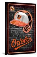 MLB Baltimore Orioles - Neon Helmet 23-Trends International-Stretched Canvas