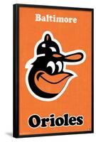 MLB Baltimore Orioles - Retro Logo-Trends International-Framed Poster