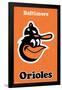 MLB Baltimore Orioles - Retro Logo-Trends International-Framed Poster
