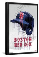 MLB Boston Red Sox - Drip Helmet 20-Trends International-Framed Poster