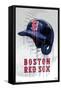 MLB Boston Red Sox - Drip Helmet 20-Trends International-Framed Stretched Canvas
