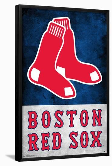 MLB Boston Red Sox - Logo 18-Trends International-Framed Poster