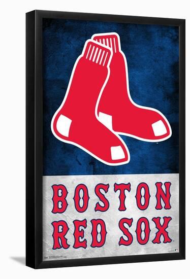 MLB Boston Red Sox - Logo 18-Trends International-Framed Poster