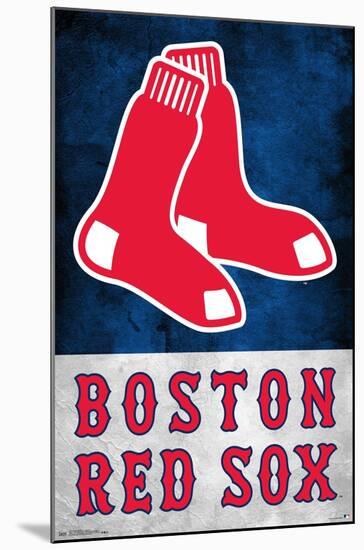 MLB Boston Red Sox - Logo 18-Trends International-Mounted Poster