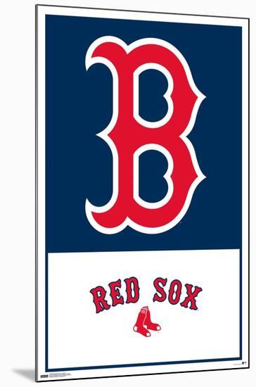 MLB Boston Red Sox - Logo 22-Trends International-Mounted Poster