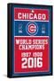 MLB Chicago Cubs - Champions 16-Trends International-Framed Poster