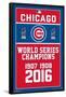 MLB Chicago Cubs - Champions 16-Trends International-Framed Poster