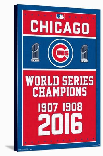 MLB Chicago Cubs - Champions 16-Trends International-Stretched Canvas