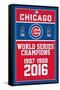 MLB Chicago Cubs - Champions 16-Trends International-Framed Stretched Canvas