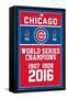 MLB Chicago Cubs - Champions 16-Trends International-Framed Stretched Canvas