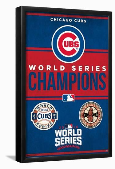 MLB Chicago Cubs - Champions 23-Trends International-Framed Poster