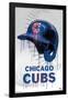 MLB Chicago Cubs - Drip Helmet 20-Trends International-Framed Poster