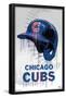 MLB Chicago Cubs - Drip Helmet 20-Trends International-Framed Poster