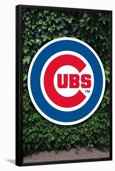 MLB Chicago Cubs - Logo 16-Trends International-Framed Poster